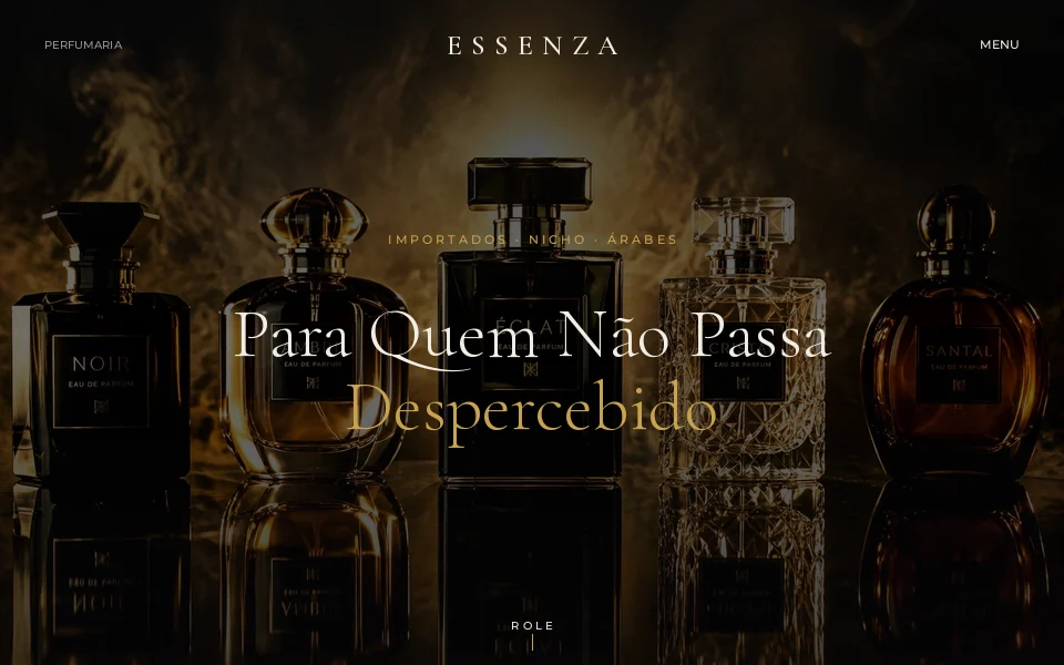 Perfumaria de luxo no computador
