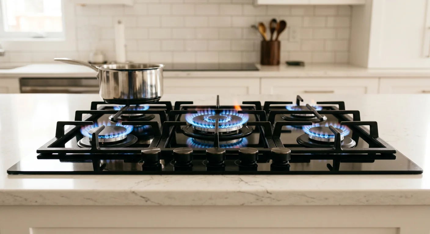 Instalação de cooktop a gás