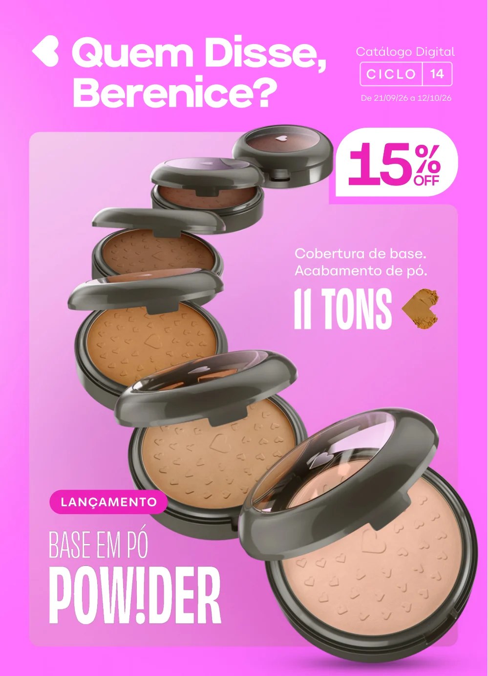 Capa do catálogo Quem Disse, Berenice?