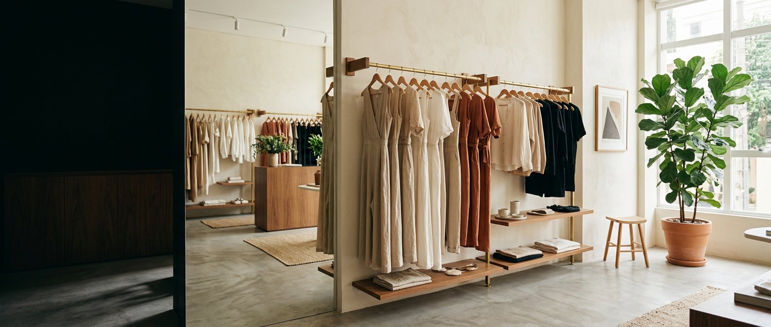 Interior da boutique Sua Boutique
