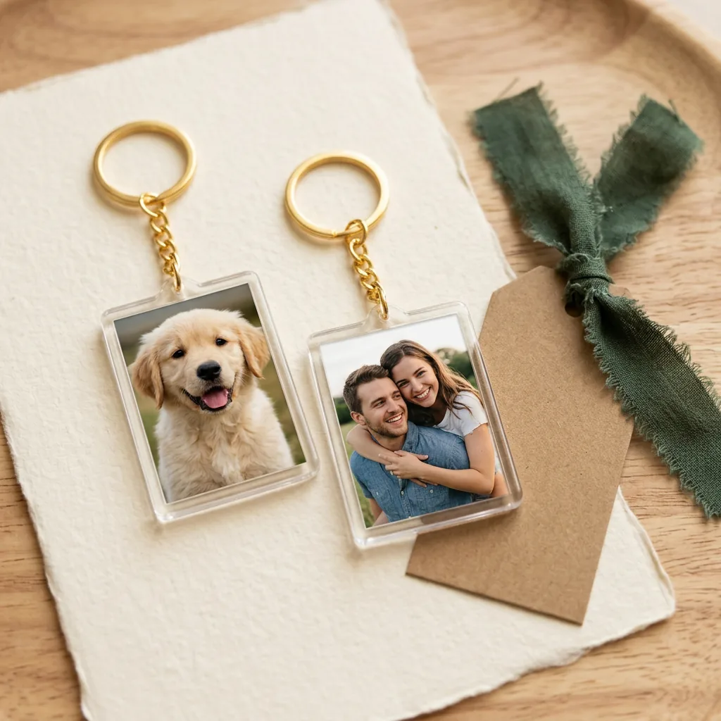 Chaveiro acrílico personalizado com foto